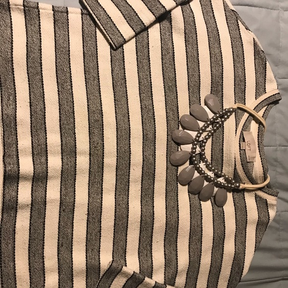 LOFT tweed striped sweatshirt - Picture 4 of 5